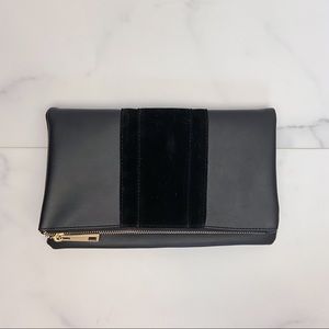 Summer & Rose | Black fold over clutch